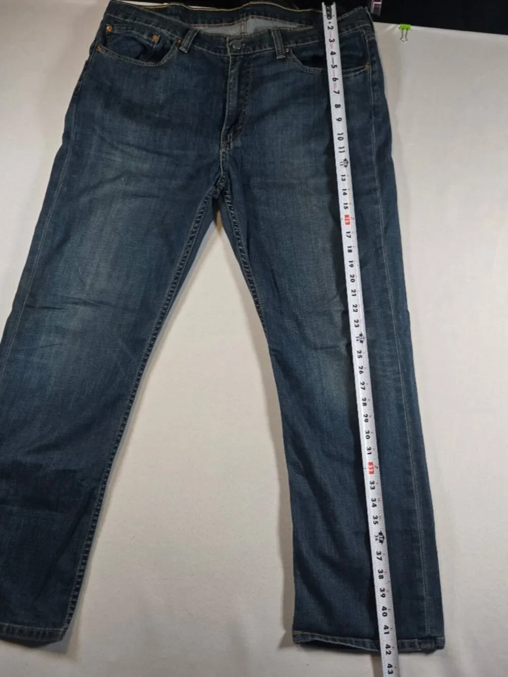 Levi's 514 Men's Jeans 38x30 Straight Fit Medium Wash Stretch Blue Denim